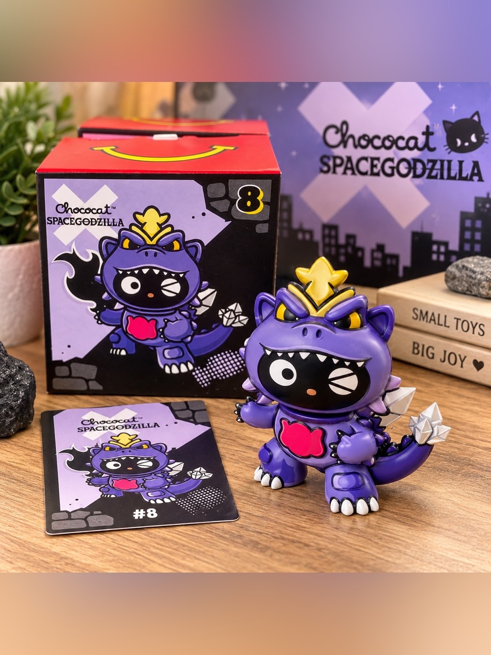Chococat SpaceGodzilla #8 💜🖤 | Hello Kitty x Godzilla | Original Box